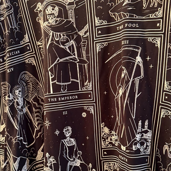 Killstar Black and White Tarot Camisole - Picture 6 of 11